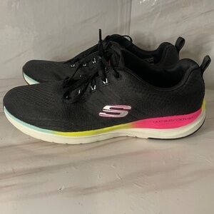 Skechers Women's Black and Pink Athletic Shoes
